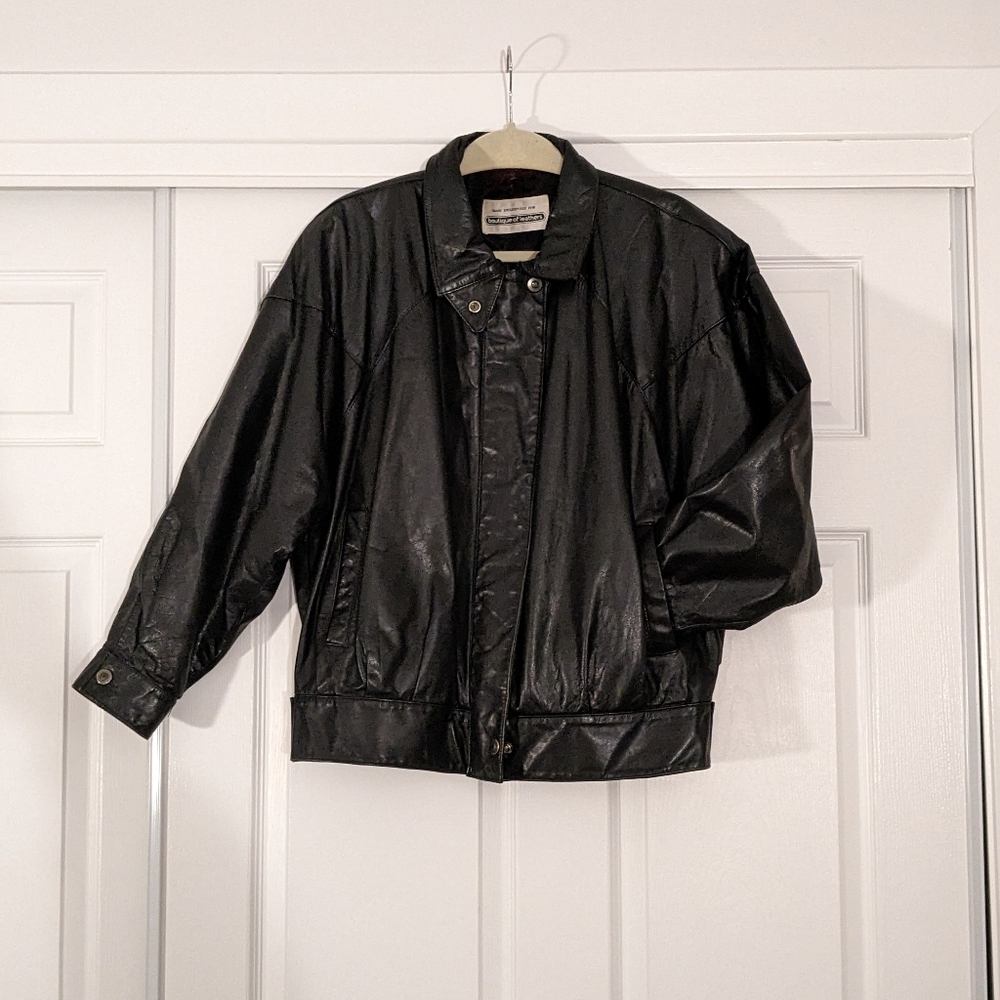 Vintage Leather Jacket (men's M/women's XL)